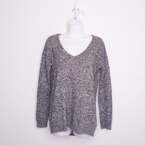 Express Women's Sweater Cut Out Back  Design Size XS Black & White